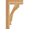 Ekena Millwork Merced Block Rough Sawn Bracket w/ Offset Brace, Western Red Cedar, 6"W x 18"D x 30"H BKT0604X18X30MRC05RWR - alternate 2